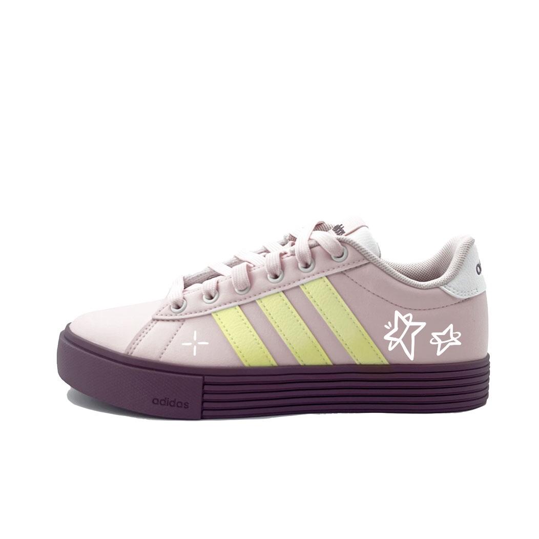 

Adidas Daily 4.0 Synthetic Leather Abrasion Resistant Low top Skateboard Shoes Unisex Pink JR0080(tea641-) 44