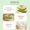Press-Type Ice Cube Tray: Large Capacity, Food-Grade Quick Freezing Box for Home Refrigerators