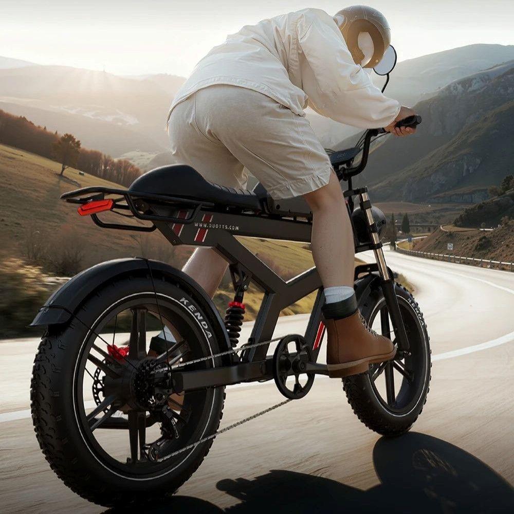 Elektrofahrrad Duotts F20, 750W Motor, 52V 27AH Akku, Höchstgeschwindigkeit 40 km/h, Reichweite 140 km, 20x4.0 Zoll Reifen