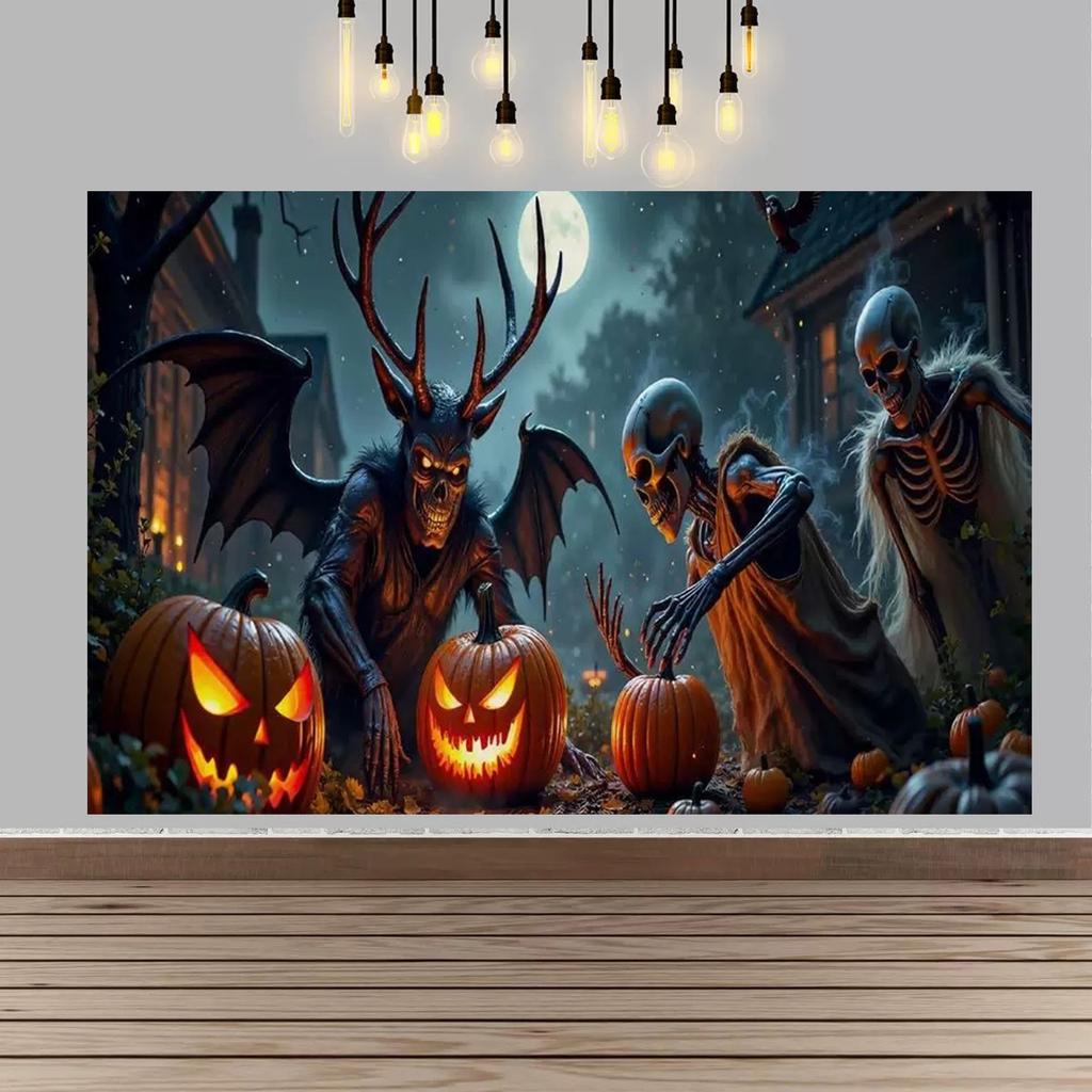 Halloween Party Decor Backdrop Halloween Ghost Bloody And Terrifying Haunted House Ghost Decor Party Supplies Photography Props