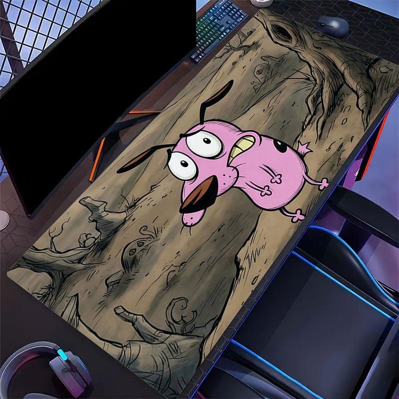 Courage Mouse Pad, Large Gaming Desk Mat, Non-slip XXL Mousepad for Laptop & Tablet, Mini PC Playmat with Stitched Edges
