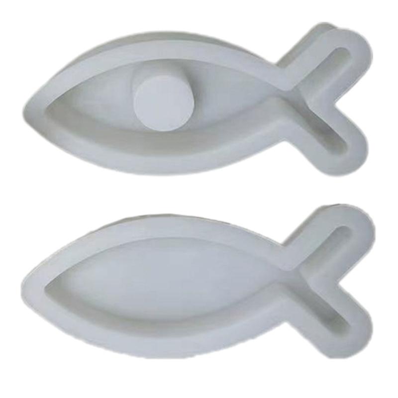 Candle Stick Holder Silicone Mold 3D Fish Resin Mold Candle Holder Silicone Resin Mold Cute Silicone Candle Holder Mold