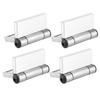 4pcs Stainless Steel Spring Hinge Automatic Closing Cabinet Wardrobe Hinge Hardware