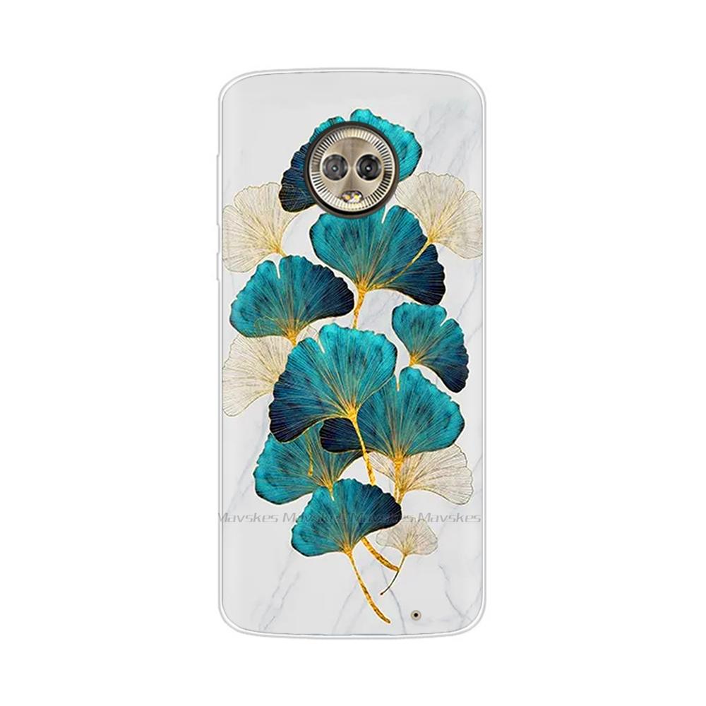 For Moto G6 Play Case TPU Soft Paint Animal Silicone Clear Cover for Motorola Moto G6 Play Plus G6Play Cases Protective Shell