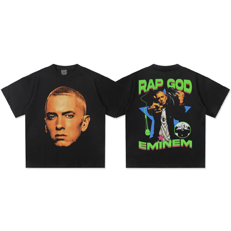 

Eminem Rap God DoubleSide Graphic TShirt Unisex Oversized Hip Hop Rapper Casual Cotton Short Sleeve Y2K Classic For Party M