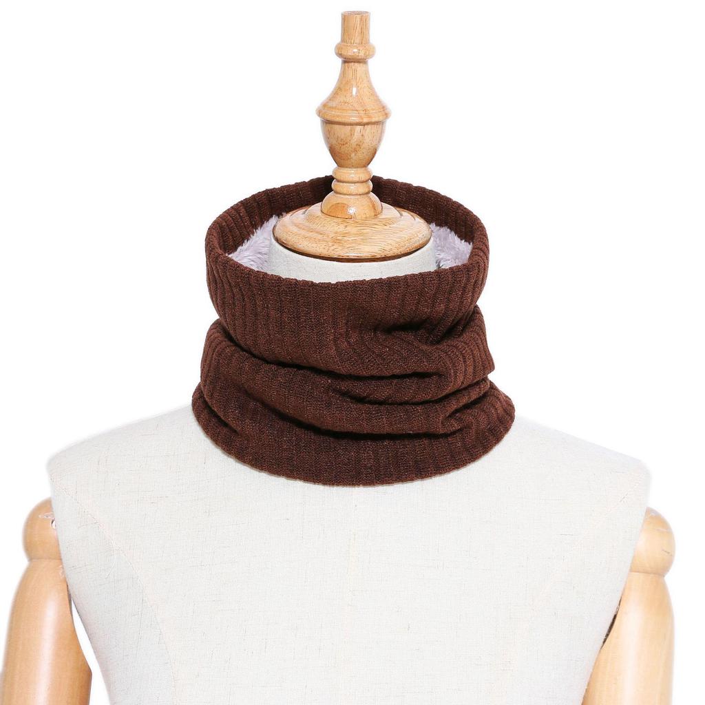 Unisex Wool Neck Gaiter: Faux Collar for Cervical Support, Thickened, Warm Knitted Scarf & Head Protector.