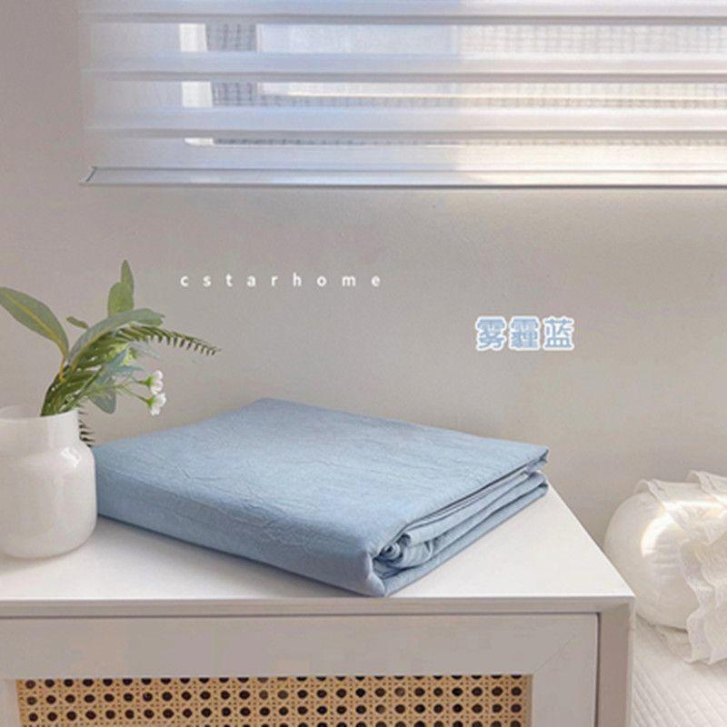 New Arrival Ins Plaid Thick Skin-Friendly Bed Sheet, Single Size For Dormitory Bedroom