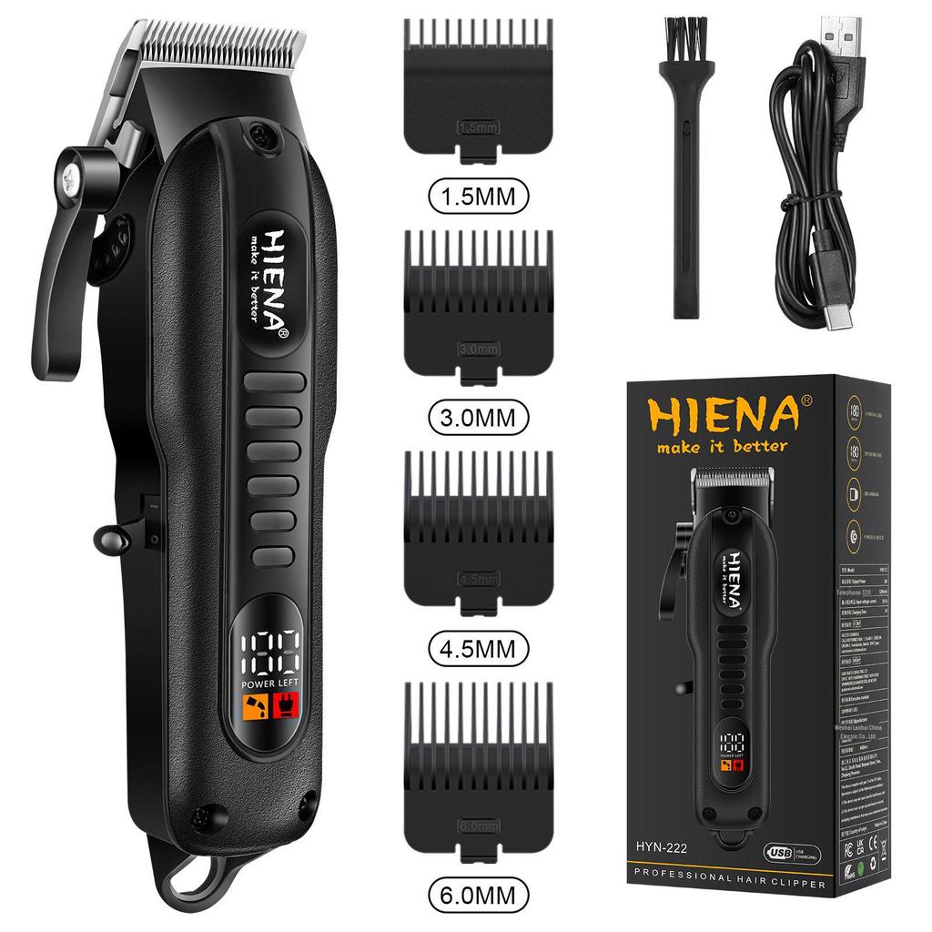 Professional Intelligent Digital Display Hair Clipper for Precision Carving & Household Cuts