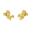 New 925 Silver Stitch Donald Duck Minnie Earrings With Zirconia Fashion High Quality Jewelry for Women Girls