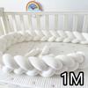 1M/2M/3M/4M  Baby Crib Bumper Protector Bed Braid Knot Cushion for Infant Kids Shares Toddler Baby Bed Bumpers in Crib Newborn