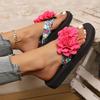 Women Slippers Beach Flower Shoes for Women New Flat Bottomed Slippers Home Casual Sandals Ultra Lightweight Shoes Slides Women