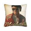 Mj Michael Jackson Kissenbezug Beidseitiger Druck Stoff Kissenhülle Dekorationen Wurfkissenbezug Hülle Sitzbezug 45X45cm