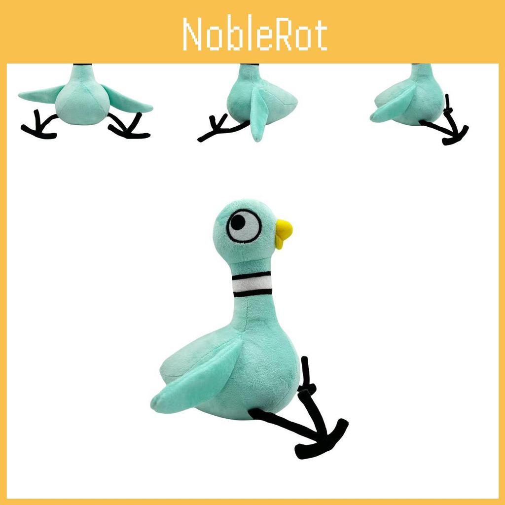 Large Eyed Blue Dove Plush Toy Stuffed Animal With Cotton Kids 25cm Gift