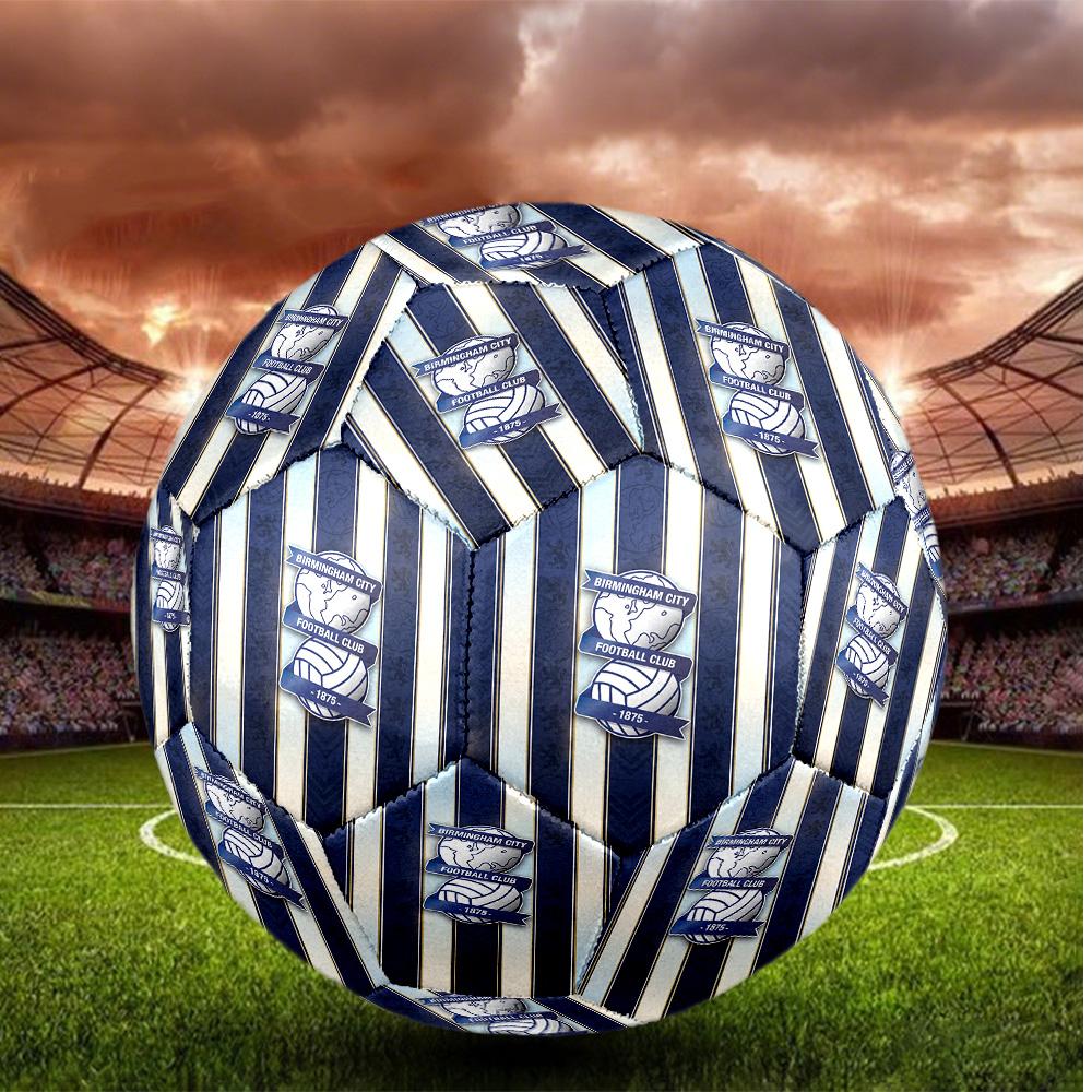 Birmingham City Taglia 5 Pallone da Calcio Alta Elasticità Pallone da Calcio Per Competizione All'aperto Allenamento Quotidiano Gioco