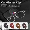 XJVYV1 For 2025 Hot Car Visor Sunglasses Clip Glasses Storage Rack For BMW M Performance 1 2 3 4 5 7 Series X1 X2 X3 X4 X5 X6 X7 M2