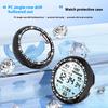 For Google Pixel Watch 4 41mm Case Single Row Rhinestone Decorative Hollow Design PC Watch Cover