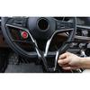 Carbon Fiber Grain Steering Wheel Cover Trim Fit For Alfa Romeo Giulia 2017-2023