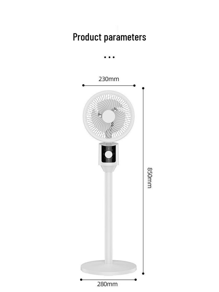 Smart Remote-Controlled Silent Floor Fan for Home and Dorm, Featuring Dual-Use Air Circulation and Low-Noise Operation