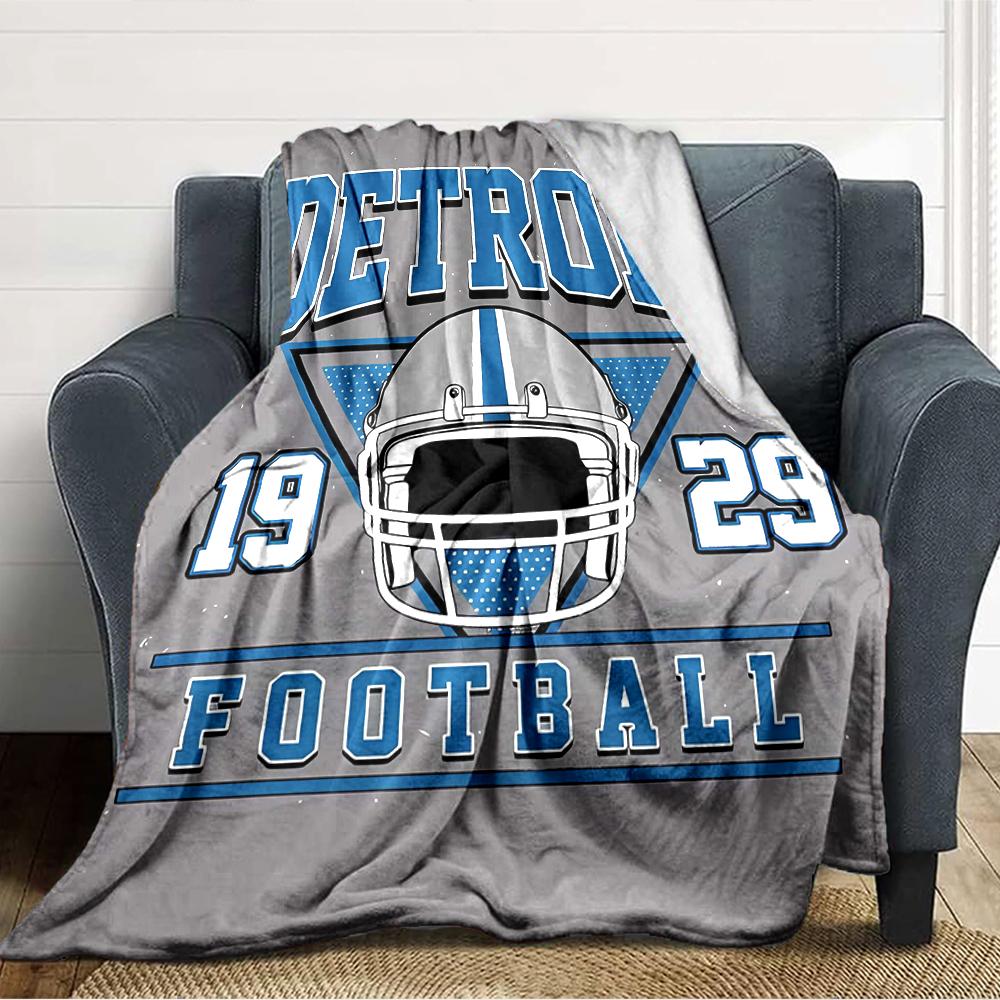 1pc Football Team (71) Blanket, Gift, for Men and Women, Soft Blanket, Good for Sofa Bed Couch Travel, Lightweight Flannel Blanket