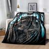 Viking Warrior Emblem Blankets Are Suitable for Living Rooms,making Them an Ideal Choice for Outdoor Travel and Gifts.