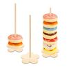 Wooden Doughnut Holder Dessert Display Rack Dim Sum Bread Sales Rack Donut Stand Birthday Party Wedding Table Decoration