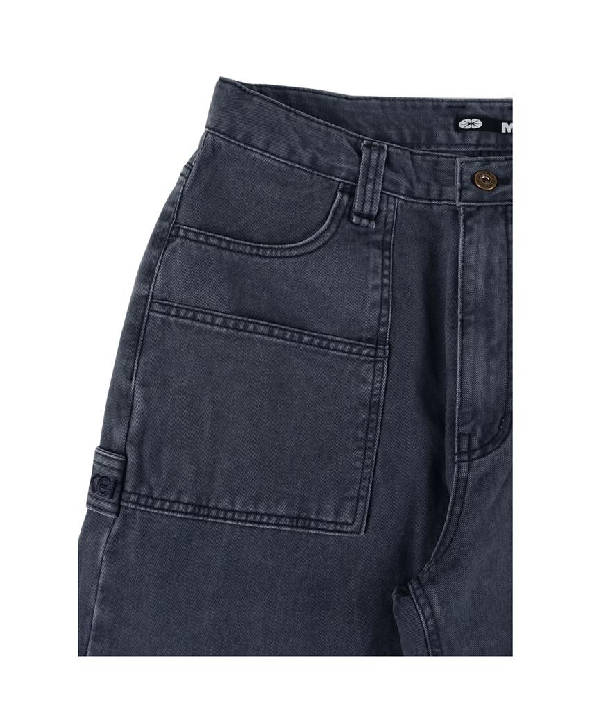 Ialtial Hitchhiker Belt Loop Cotton Pants Navy