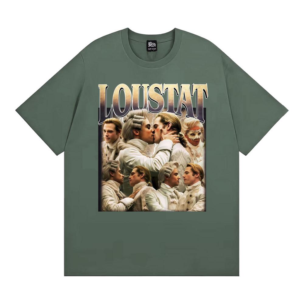 

Interview Vampire Loustat Vintage Unisex T Shirt Unisex WOMEN Fashion Hip Hop Oversized T Shirts Summer Short Sleeve Cotton Tshirt 4XL