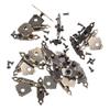Vintage-Style Iron Hasp Latch Clasps for Wooden Box Projects Including Jewelry Box Toolbox and Storage Case Repairs