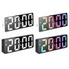 Digital Alarm Clock with LED Display Date Temperature Dimmable Snooze for Deep Sleepers Kids Elderly Home Office