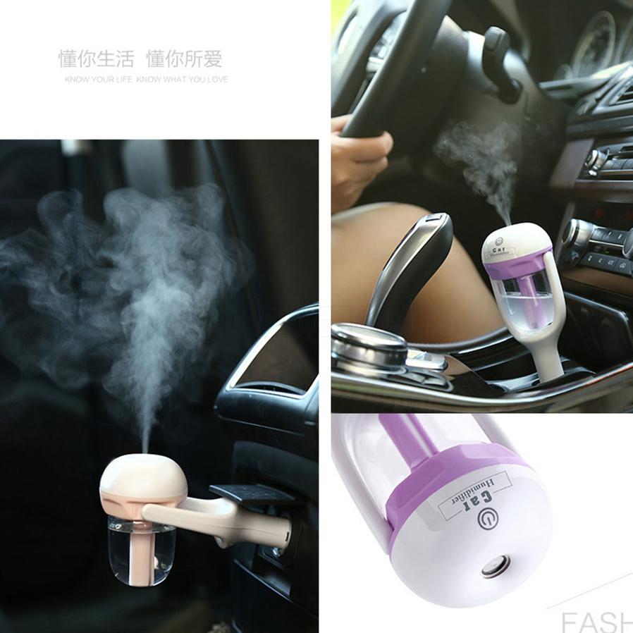 Mini Car Air Humidifier Steam Air Purifier Aroma Diffuser Essential Oil Aromatherapy Diffuser Auto Mist Maker Sprayer For Car