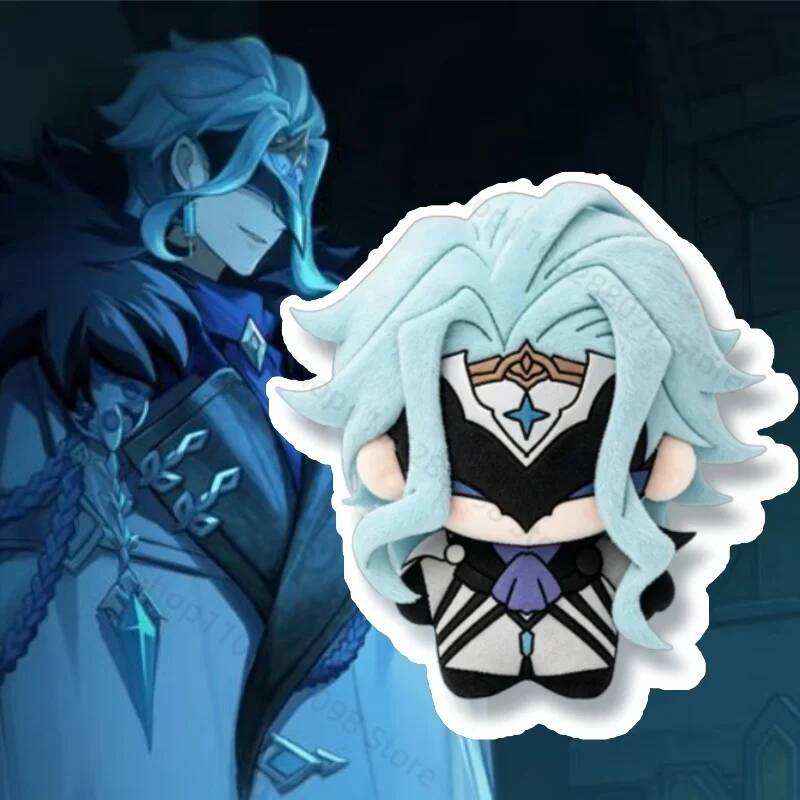 2026 Neuer Anime Genshin Impact Il Dottore Plüschanhänger Zandik Der Doktor Plüschschlüsselanhänger Niedliche Plüschtierpuppe Sammlerstück für Fans Geschenk
