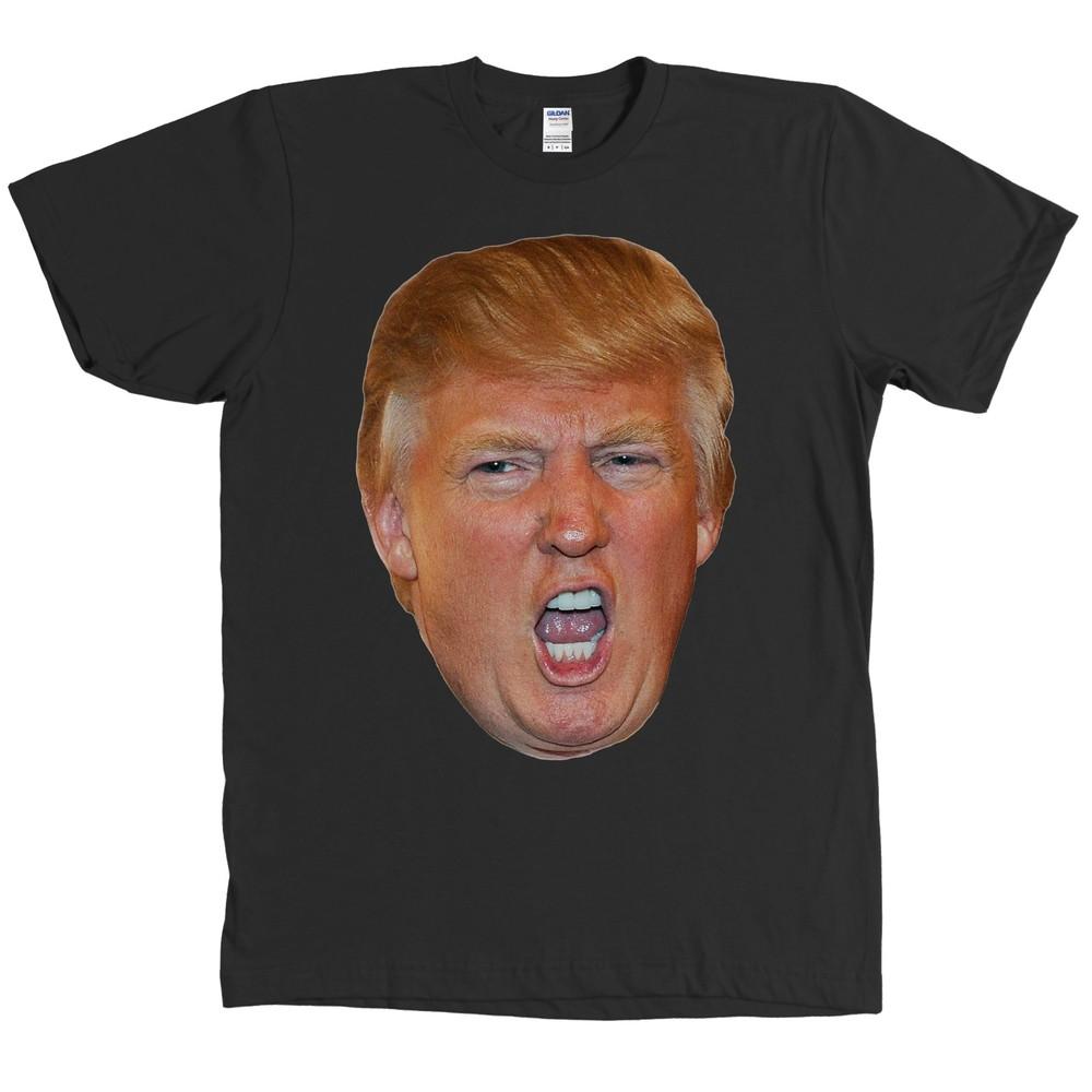 Футболка Дональд Трамп 2020 Огромное Злое Лицо Голова МНОГО ЦВЕТОВ НОВАЯ Унисекс Футболка S