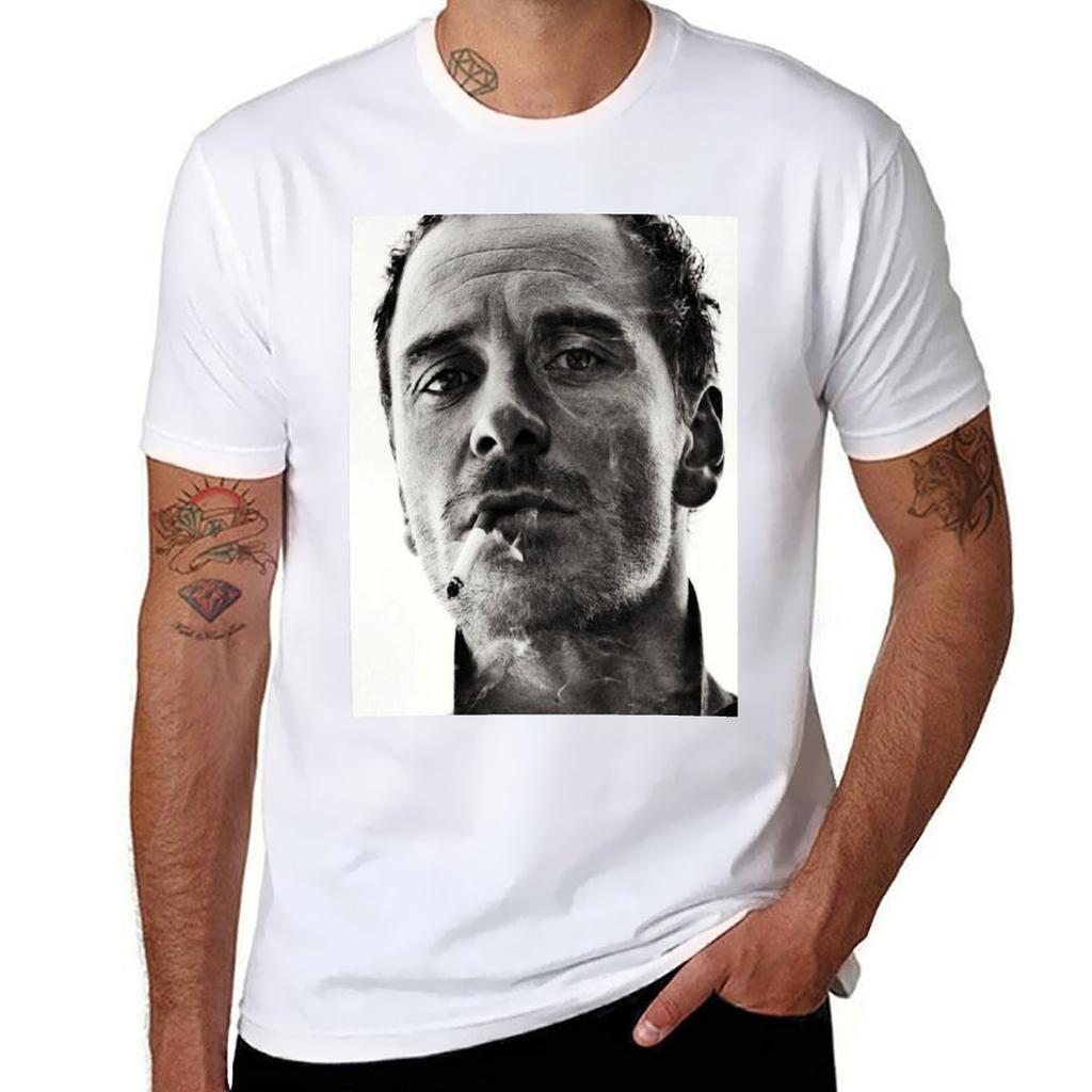 Michael Fassbender Tshirt Sweat Absorbing Sports Tee Shirt