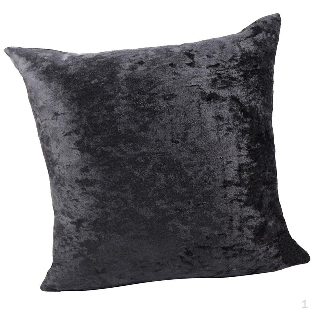 50x50cm1969 inch Square Short Plush Velvet Throw Cushion Cover For Sofa Black 850₽