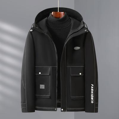 Plus Size 10XL Zimní Pánská Bunda Parka Silná Teplá Muži Černý Kabát Cargo Volný S kapucí Oversized Velké oblečení