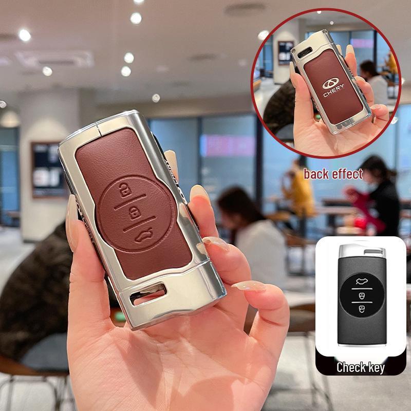 Chery Tiggo 7, 5x/3x, Exeed LX, Lanyue Key Case - Metal Leather Shell with High-Grade Buckle