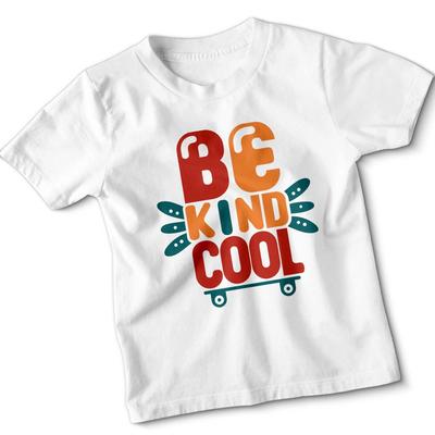 Sei Freundlich Cool Mutig Sans Serif Kinder T-Shirt Süß Inspirierendes Jugend-T-Shirt
