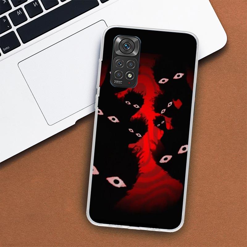 Scary Face Eyes Phone Case For Xiaomi Redmi Note 14 13 12 12S 11 Pro Plus 11S 10 10S 11T 11E Soft Transparent Shell Cover 13 12