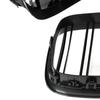 BMW 5 F07 GT 09-17 Grille Between Headlights (Kidneys) Left + Right Set, Black Glossy Double Bar