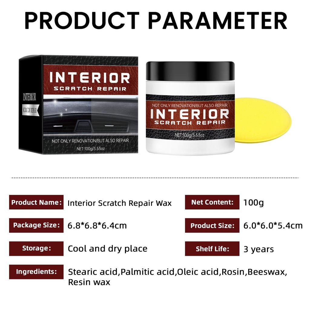Car Scratch Care Wax Car Polish Clean Decontamination Scratch Coating Refurbished Care Wax