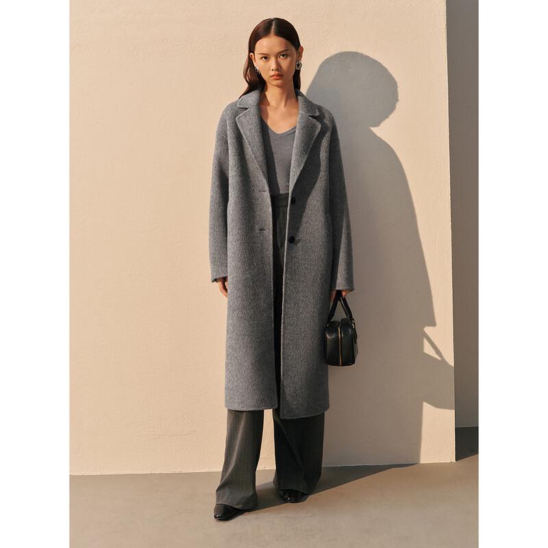 PEACEBIRD Women's Master Velvet Double-Faced Wool Blend Coat