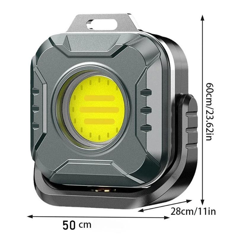 Mini Rechargeable LED Portable Flashlight Magnetic 6 Lightenings Modes Multifunction Emergency Light COB Work Light USB Camping Torch