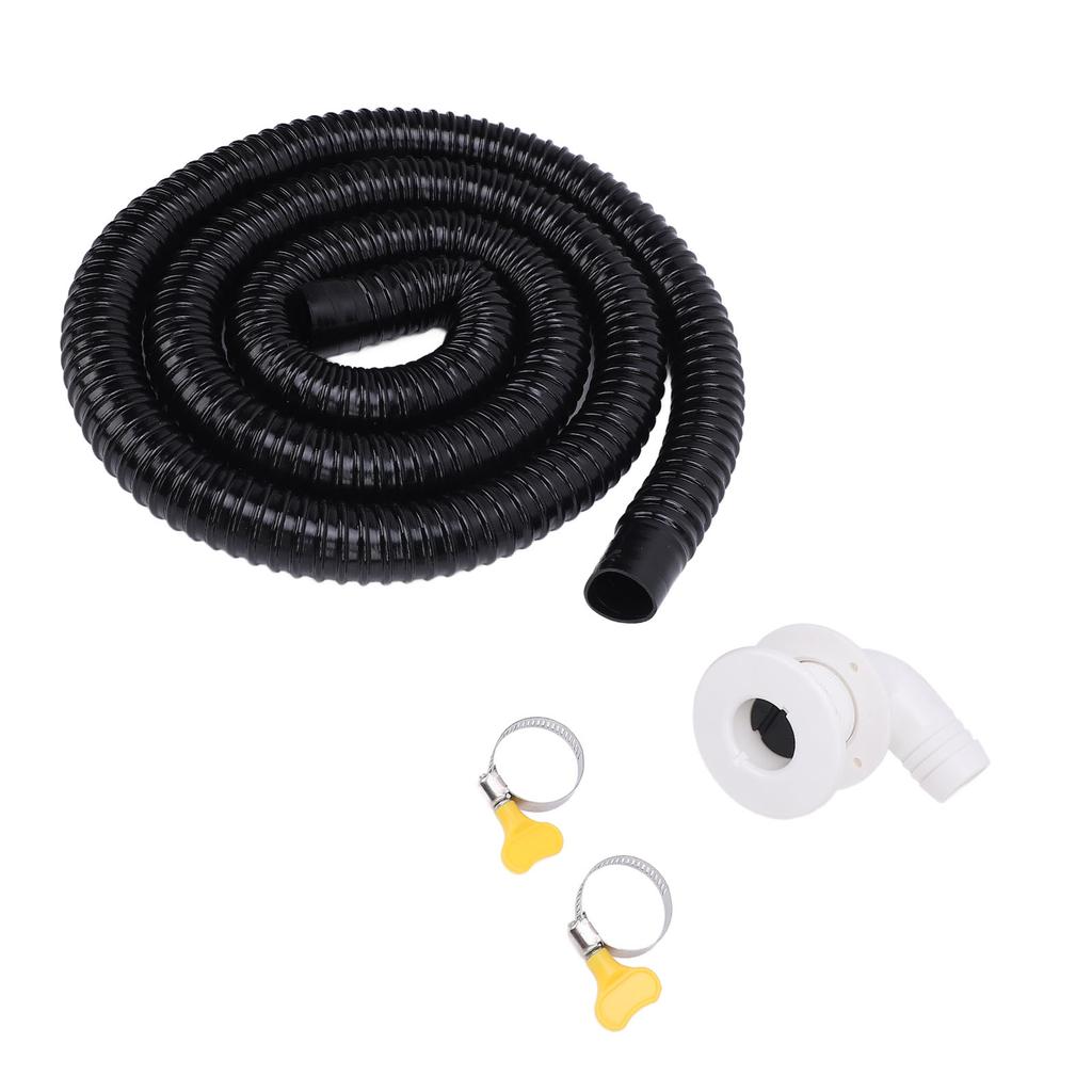 Boat Bilge Installation Kit Efficient Marine Bilge Drainage System with Flexible Thicken Pipe Clamps and Elbow