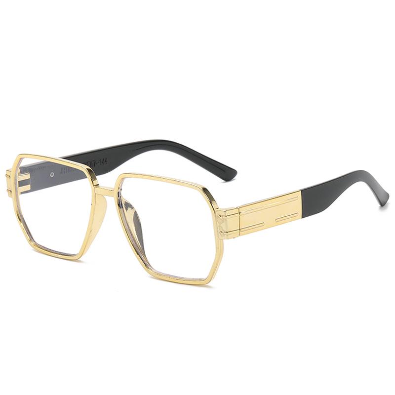 Trendy Retro Polygon Sunglasses: Stylish European  American Street Fashion