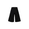 Originals Solid Color Zipper Fly Loose Straight Leg Denim Shorts Men Shorts Black IS0217