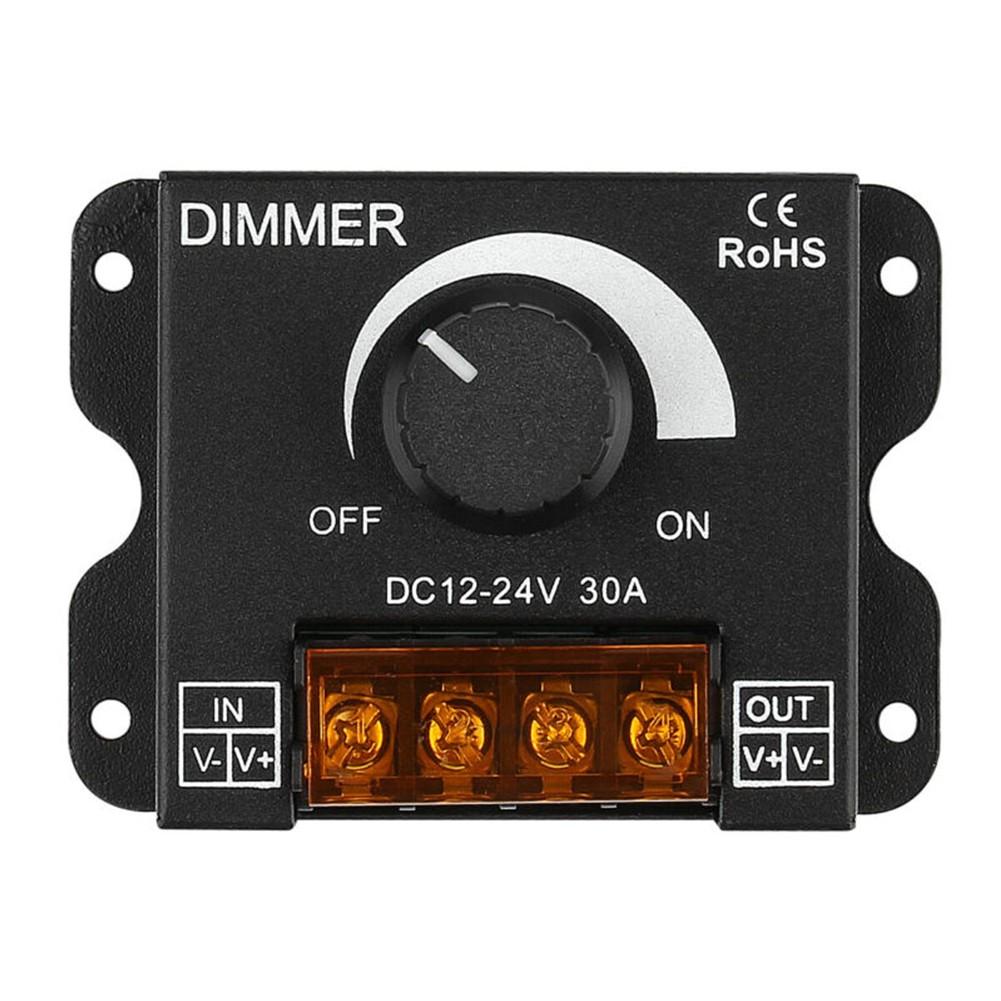 Rotary Dimmer Knob for LED Light Strips DC 12V 24V Single Channel Control