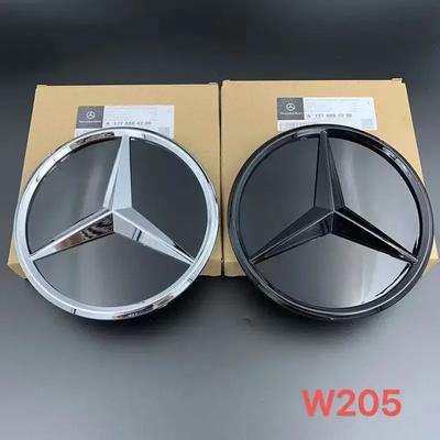 AAM1 1pcs Front Grille Star Logo Badge Mirror Bottom 3D ABS Logo for W205 W176 W212 W218 C117 CLA GLA CLS GLC Class