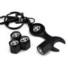 VTSJ3 Car Tire Valve Cap For Toyota Corolla Camry RAV4 CHR Yaris Prius Prado Auris Avensis Hilux Air Stems Caps Auto Dustproof Cover