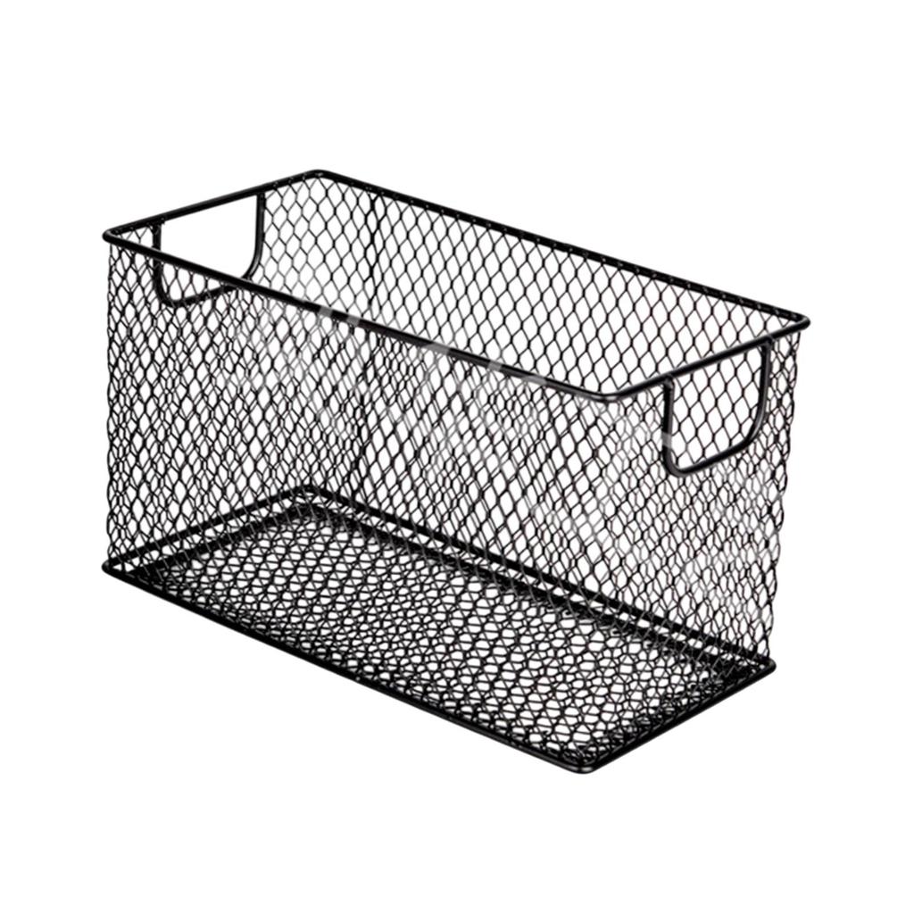 Mesh Wire Storage Basket Multifunction Organizing Organizer Bin Wire Basket for Shelves Bathroom Countertop Pantry Laundry