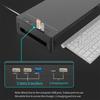 RGB Lights Monitor Stand Riser with USB USB 3.0 & 2.0 Hub with Storage Drawer Computer Display Stand Phone Holder Foldable
